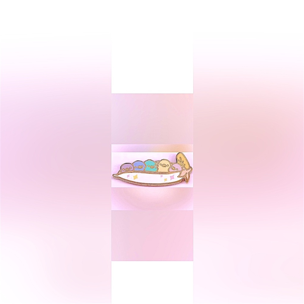 1 LGBTQ+ Subtle Gay Pride Pastel Rainbow Birds on a Leaf Butterfly Clap Pin